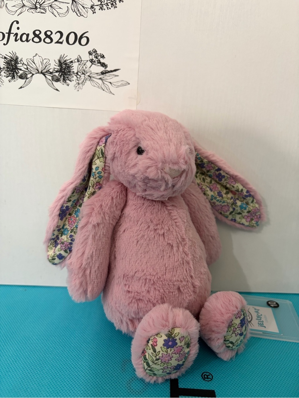 #010 AUTHENTIC❗️Jellycat SMALL blossom tulip bunny 7”- NWT Retired - Picture 2 of 11